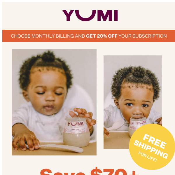 Take 20% off your subscription when you choose monthly billing