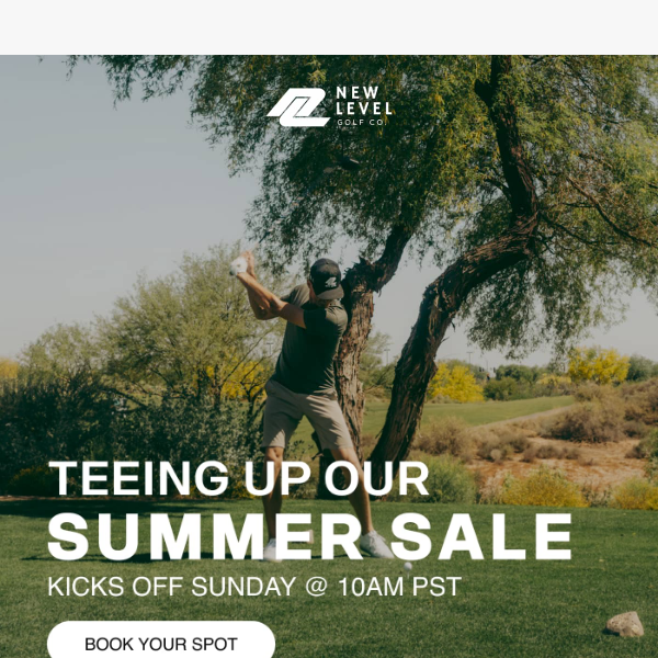 Teeing Up Our Summer Sale