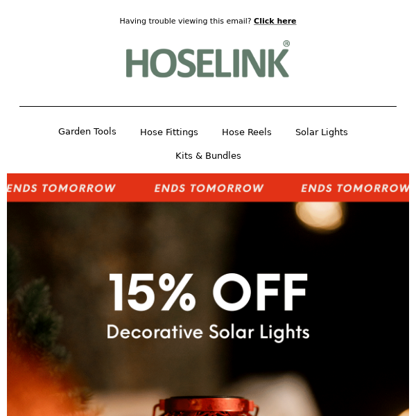 LAST CHANCE to get 15% off Decorative Solar Lights ⚡