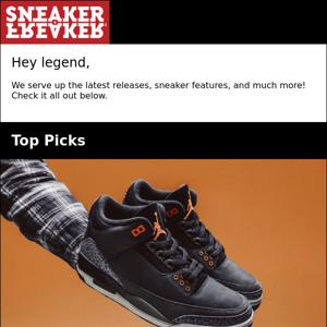 The Air Jordan 3 'Fear', Salehe Bembury x Crocs Pollex Shoes, and Much More!