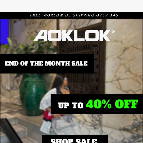 END OF THE MONTH SALE!