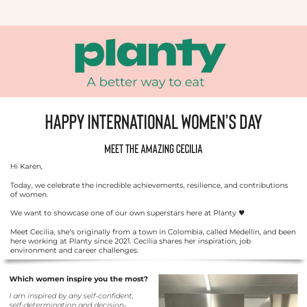 Happy International Women's Day! Meet Cecilia 💕 ♥️