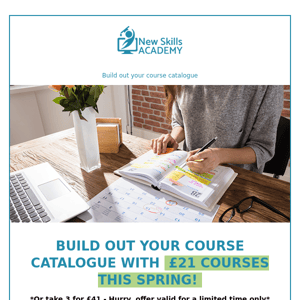 Build Out Your Course Catalogue for Spring!