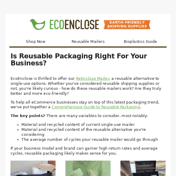 Bioplastic Packaging | Reusable Mailers: The Latest Trends