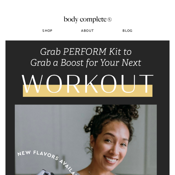 Grab PERFORM Kit to Grab a Boost for Your Workout
