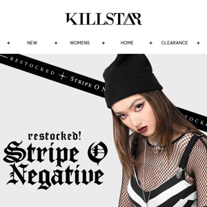 RESTOCKED 🖤🤍 Stripe O Negative Dress