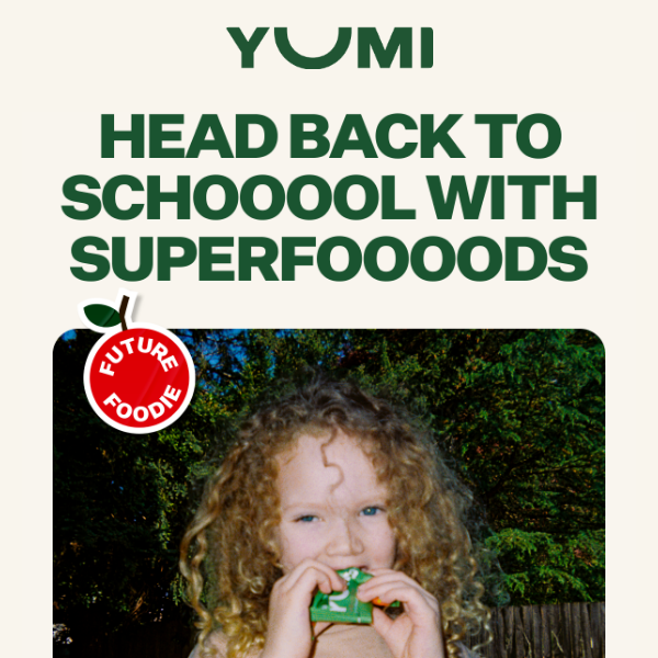 Get ready for school with YUMI Superfooood snacks