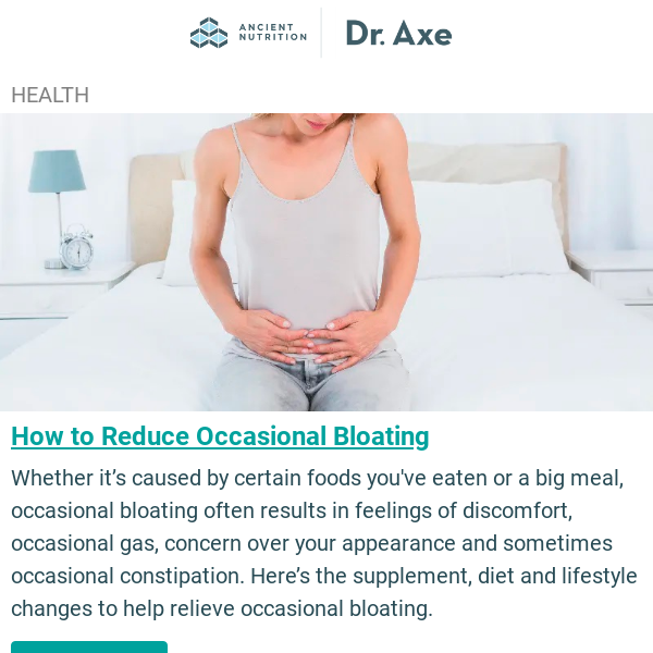 How to Reduce Occasional Bloating (Plus Energy Drink Recipe)