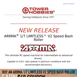 New Release: Pre-Order The ARRMA Limitless V2 & Earn a $60 Coupon!