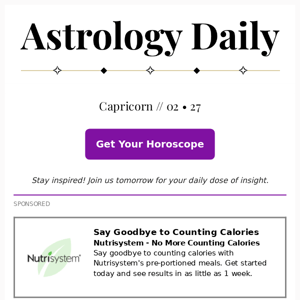 capricorn - Your Horoscope is Here