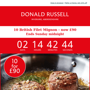 10 British Filet Mignon for £90 🇬🇧 😍