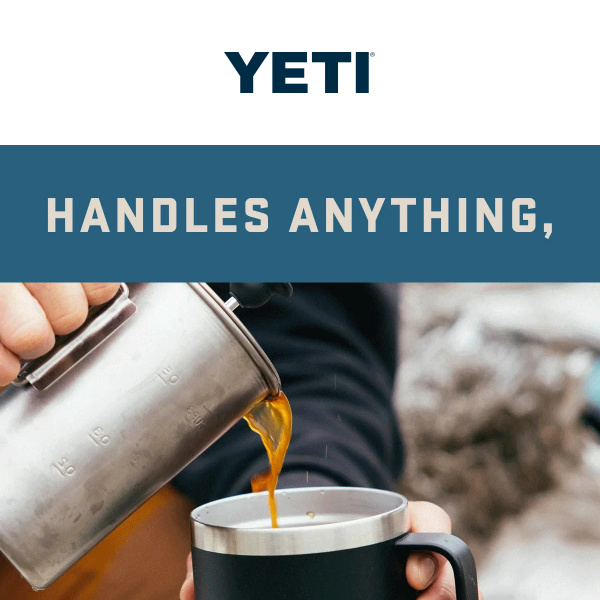 Yeti Rambler 14 oz Stackable Mug - Camp Green