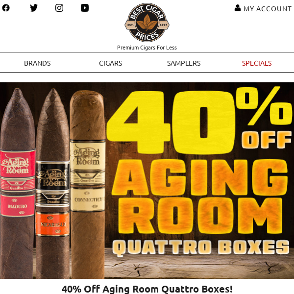 ✔️ 40% Off Aging Room Quattro Boxes ✔️