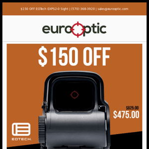 $150 OFF: EOTech EXPS2-0 Holographic Weapon Sight