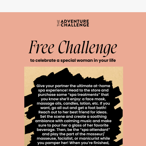 Free Challenge for the woman in your life