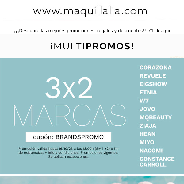 Marcas en promo 😀 ¡Llévate sus novedades ahora!