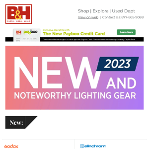 New & Noteworthy Lighting Gear