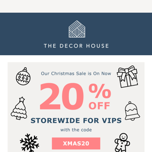 🎁 Jump the Queue For Xmas Deals: 20% OFF Storewide 🎁