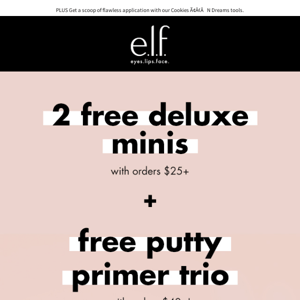 FREE Putty Primer Trio with orders over $40