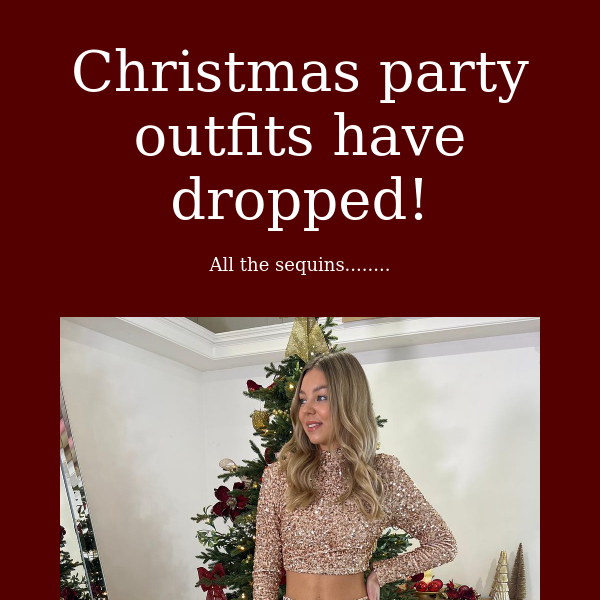 Christmas party outfits are here!
