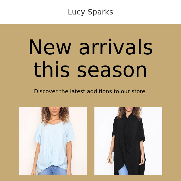 New Arrivals @Lucy Sparks