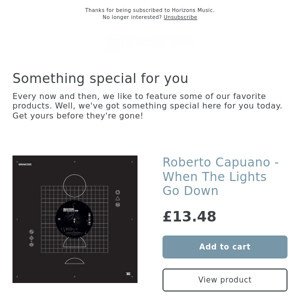 SOON! Roberto Capuano - When The Lights Go Down [DRUMCODE]