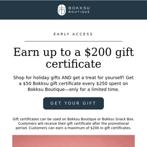 📌 Don’t forget: Get a FREE $50 gift certificate!