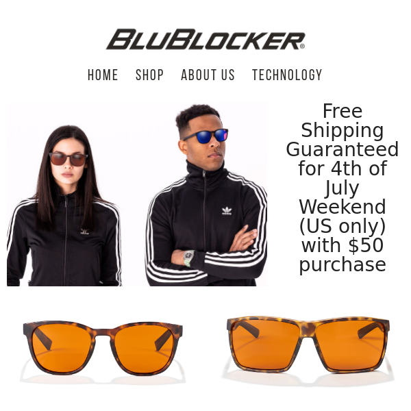Order Today for 4th of July Arrival - Blu Blocker Sunglasses