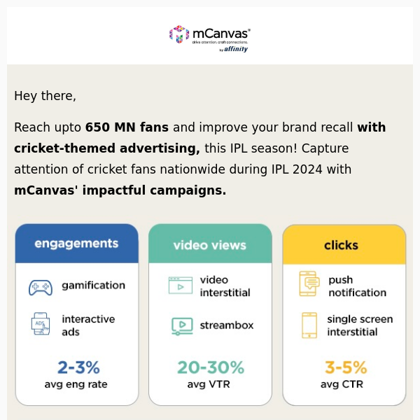 IPL Advertising: See How PayTM, GoIbibo & others leveraged cricket campaigns with mCanvas!