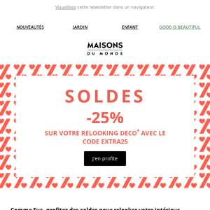 SOLDES : -25% sur votre relooking déco ✨