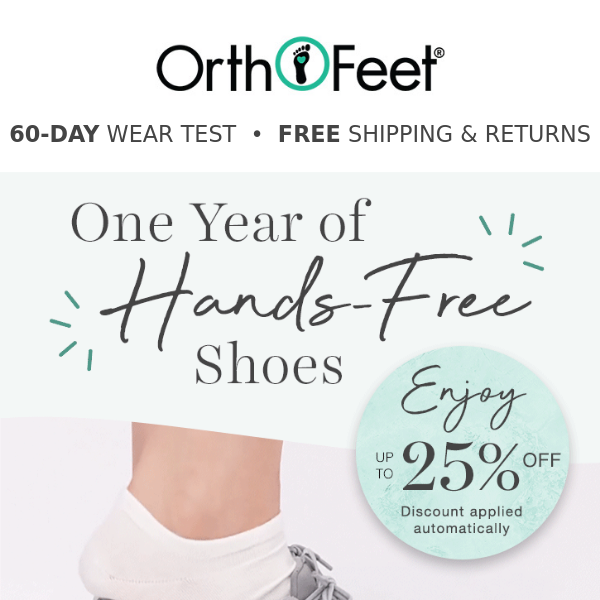 Celebrating 1 year of Hands Free Shoes 🎉