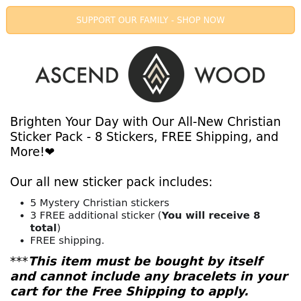 Brighten Your Day with Our All-New Christian Sticker Pack! ❤️