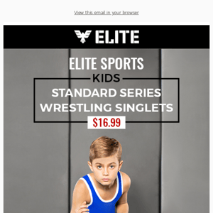 $16.99 Elite Sports Kids' Standard Series Wrestling Singlets