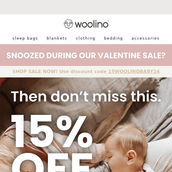 Snoozed during our Valentine Sale?