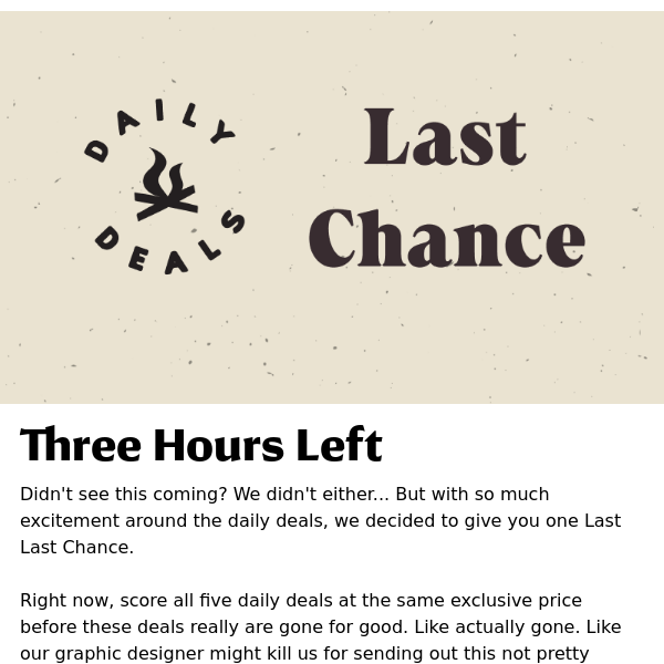 🚨 Last Chance! Extended Offer - Only 3 Hours Left 🚨