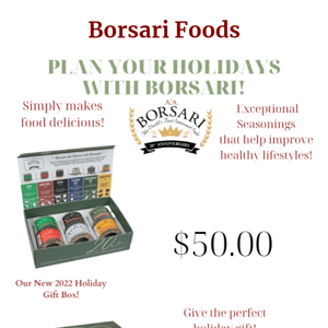 Celebrate Your Holidays with Borsari