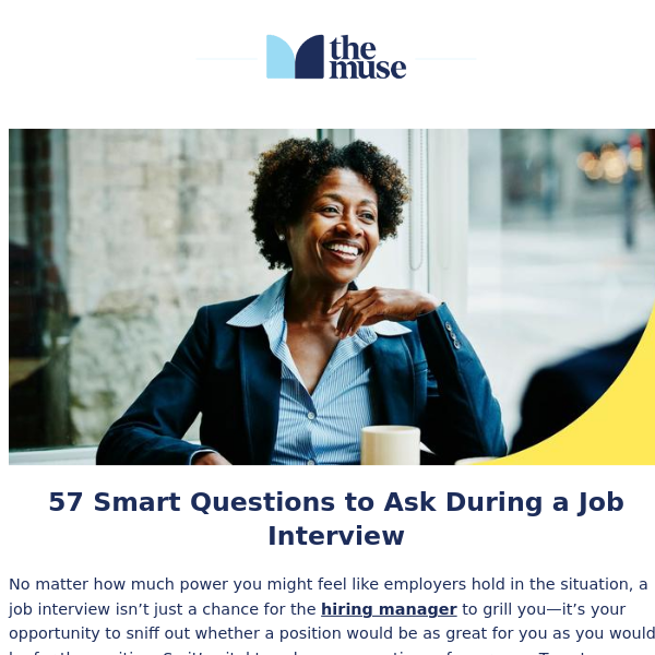 57 smart questions to ask in an interview