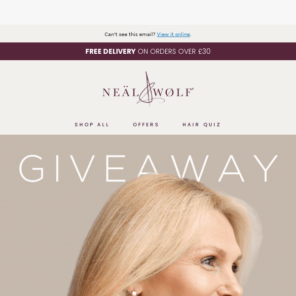 WIN a £100 Neal and Wolf Haircare Bundle!