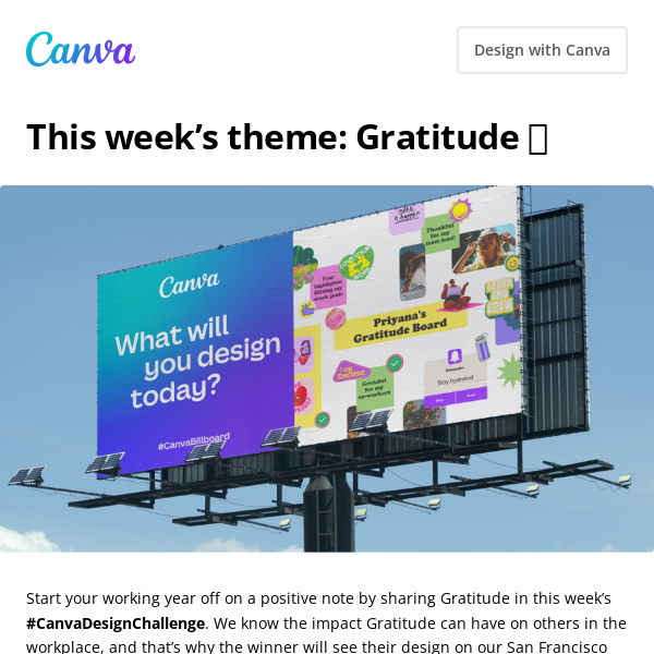 New year. New #CanvaDesignChallenge