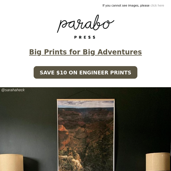 Big prints for big adventures