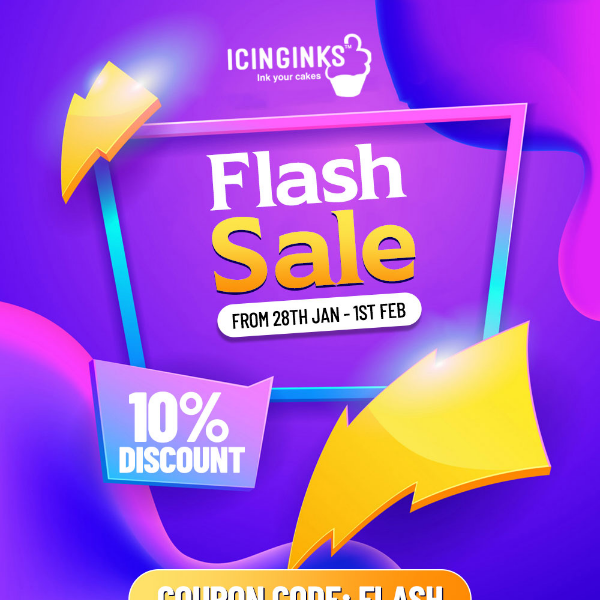 Icinginks FLASH Sale ends tomorrow