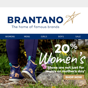 20% off Women's Shoes,