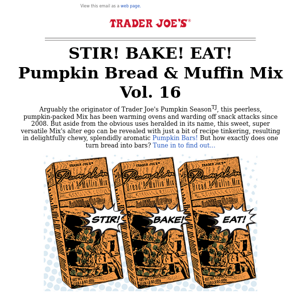 STIR! BAKE! EAT! Pumpkin Bread & Muffin Mix, Vol. 16