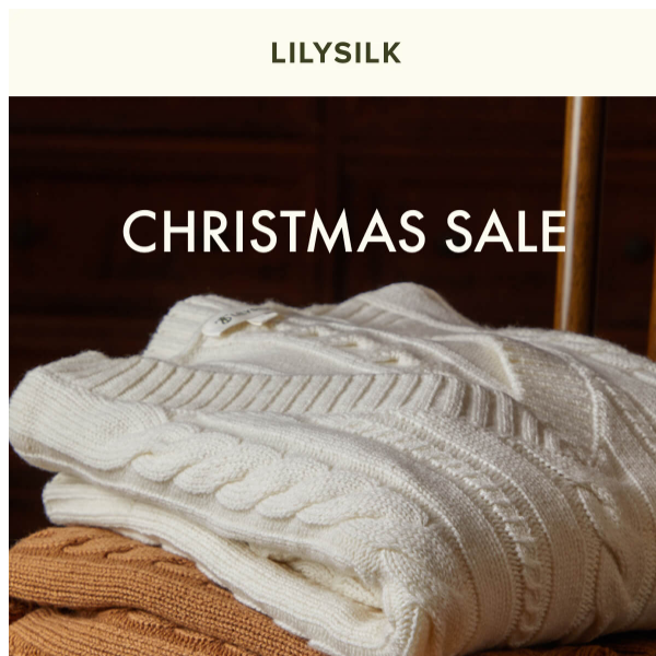 LILYSILK Pre-Christmas Sale is Here