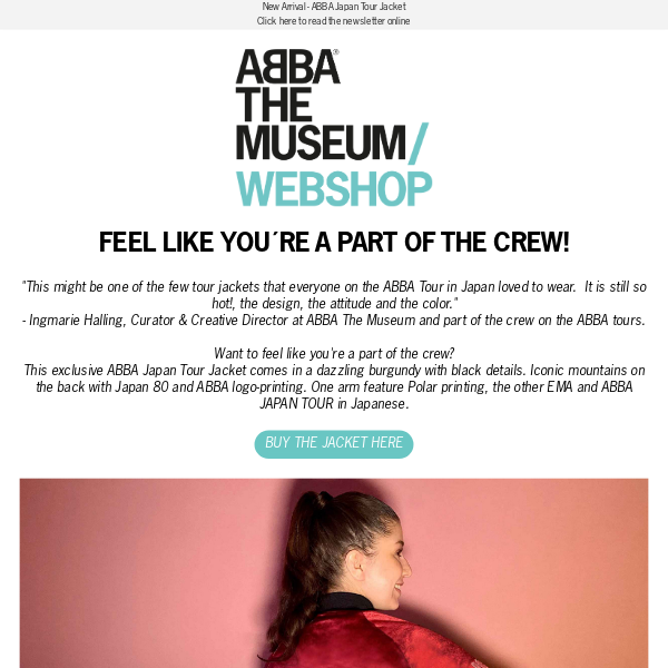 New Arrival - ABBA Japan Tour Jacket