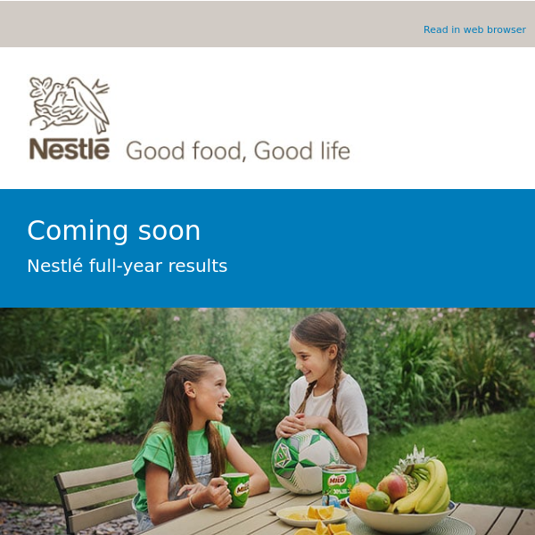 Coming soon: Nestlé full-year results