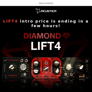 🔺LIFT4 intro price is ending!