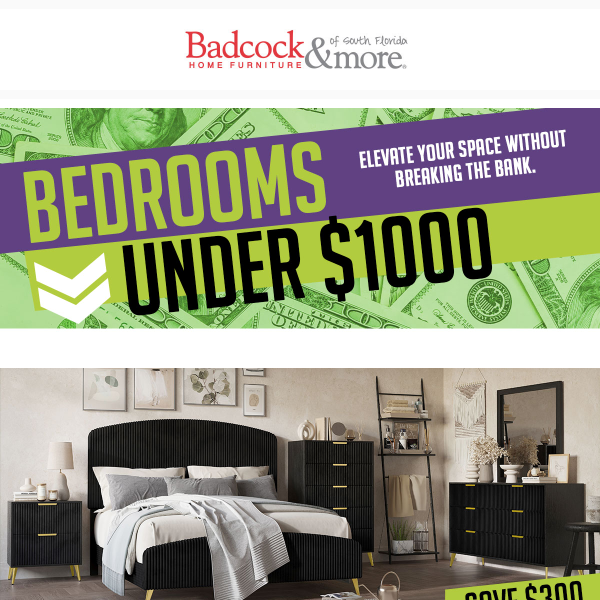 Your Dream Bedroom Set Under $1000 🛏️