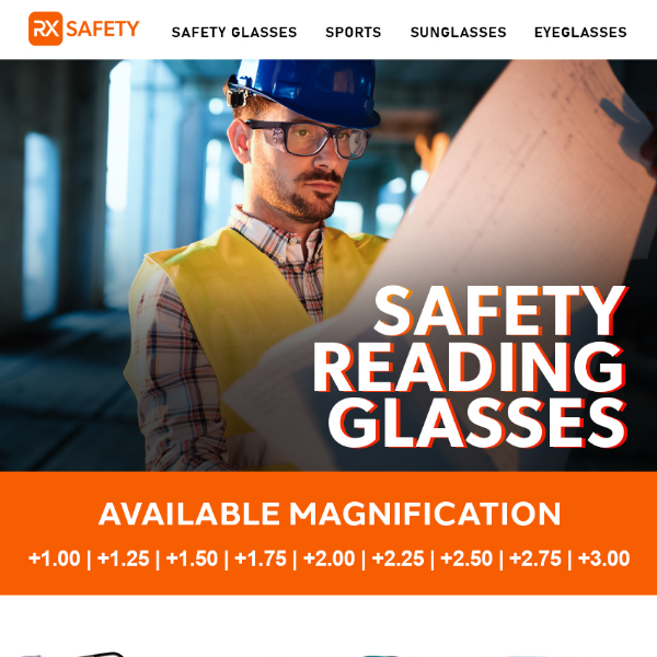 Safety Reading Glasses ⚠ In Stock