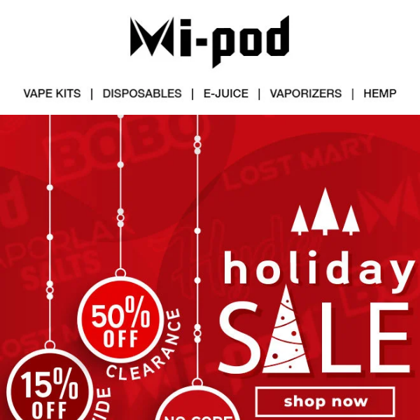 🎁 Don't Miss Out: Final Hours to Unwrap Holiday Savings at Mi-Pod.com